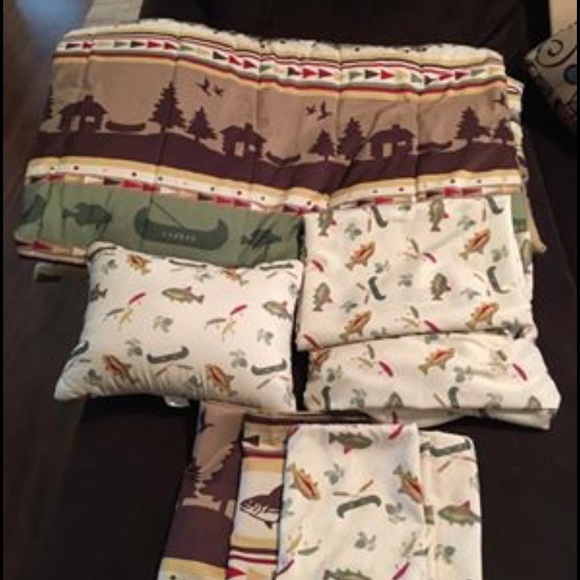 Bedding Full Size Fishingoutdoor Comforter Set Poshmark